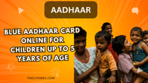 Blue Aadhaar Card Online for children up to 5 years of age